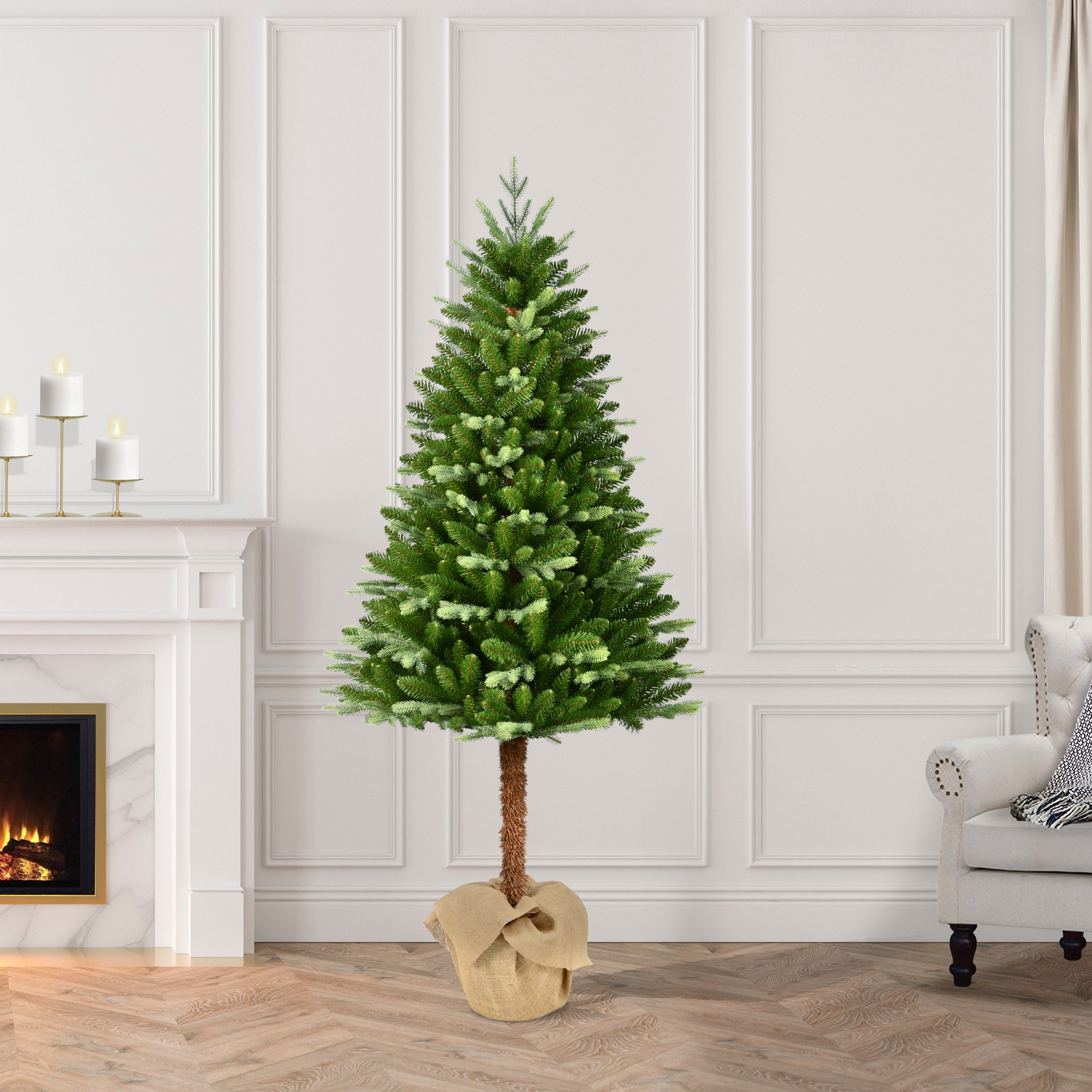 6ft. Pre-Lit Alpine Tree